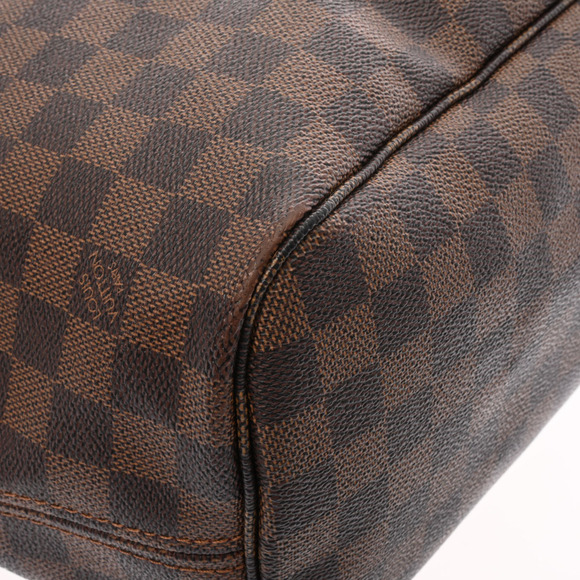 LOUIS VUITTON Damier Neverfull Brown Canvas Tote Bag - Picture 6 of 9